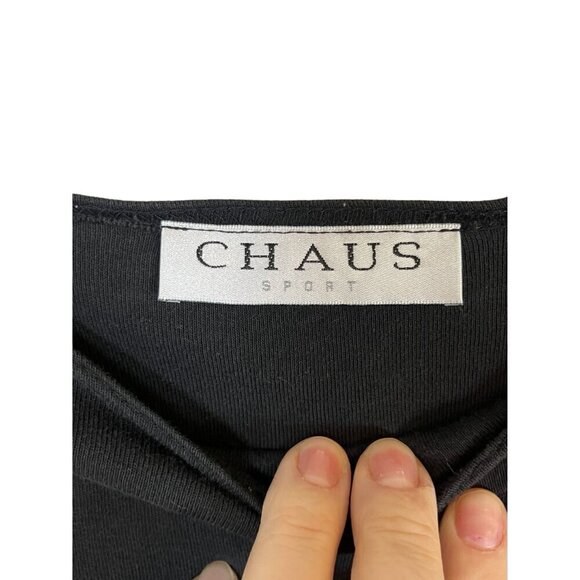 Chaus Top XL Black Pullover Halloween Embroidery Candy Preppy Granny Classic 80s - Picture 6 of 9